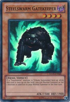 Steelswarm Gatekeeper - HA05-EN045 - Super Rare Unlimited Edition Hidden Arsenal 5 Unlimited Singles (espanol)