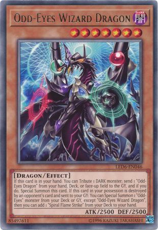 Odd-Eyes Wizard Dragon - LED6-EN046 - Rare Unlimited Legendary Duelists: Magical Hero Unlimited Singles
