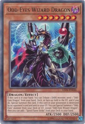 Odd-Eyes Wizard Dragon - LED6-EN046 - Rare Unlimited Legendary Duelists: Magical Hero Unlimited Singles