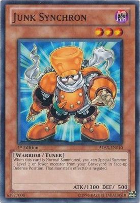 Junk Synchron - 5DS3-EN010 - Common 1st Edition Starter Deck: Duelist Toolbox 1st Edition Singles