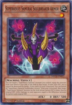 Superheavy Samurai Soulbreaker Armor - NECH-EN012 - Common 1st Edition The New Challengers (NECH) 1st Edition Singles