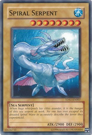 Spiral Serpent - 5DS1-EN007 - common Unlimited Starter Deck: 5D&#39;s (2008) [5DS1] Unlimited Singles