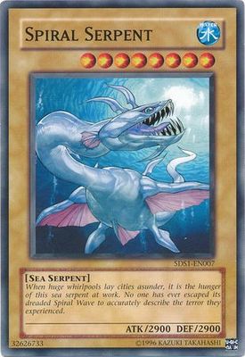 Spiral Serpent - 5DS1-EN007 - common Unlimited Starter Deck: 5D&#39;s (2008) [5DS1] Unlimited Singles