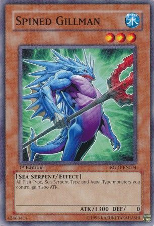 Spined Gillman - RGBT-EN034 - Common 1st Edition Raging Battles [RGBT] 1st Edition Singles