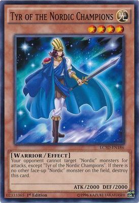 Tyr of the Nordic Champions - LC5D-EN186 - Common 1st Edition Legendary Collection 5D&#39;s LC5D Singles