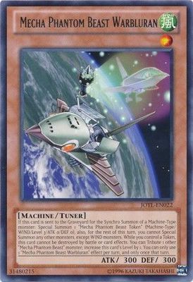 Mecha Phantom Beast Warbluran - JOTL-EN022 - Rare Unlimited Judgment of the Light Unlimited Singles