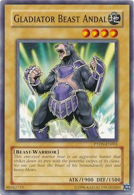 Gladiator Beast Andal - PTDN-EN001 - Common Unlimited Phantom Darkness [PTDN] Unlimited Singles
