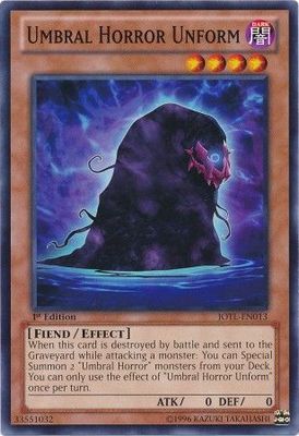 Umbral Horror Unform - JOTL-EN013 - Common 1st Edition Judgment of the Light 1st Edition Singles