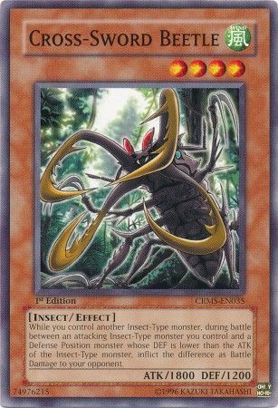 Cross-Sword Beetle - CRMS-EN035 - Common 1st Edition Crimson Crisis CRMS 1st Edition Singles