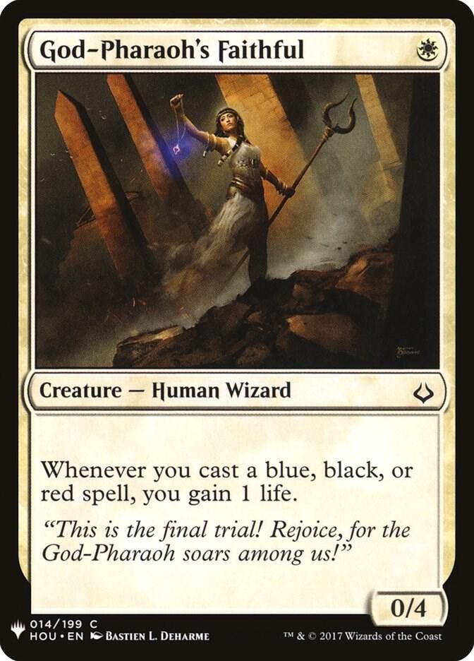 God-Pharaoh&#39;s Faithful 014/199 - The List Reprints (LIST)