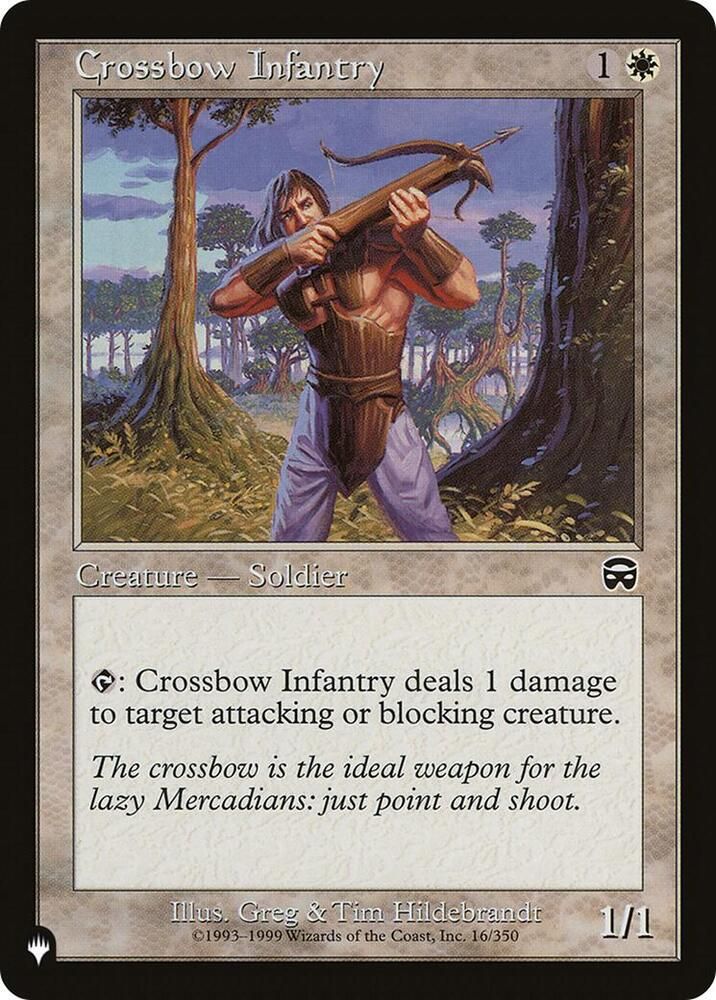 Crossbow Infantry 16/350 - The List Reprints (LIST)