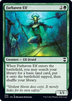 Farhaven Elf 062 Kaldheim Commander Singles