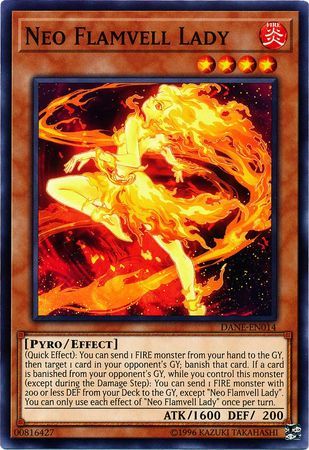Neo Flamvell Lady - DANE-EN014 - Common Unlimited Dark Neostorm Unlimited Singles