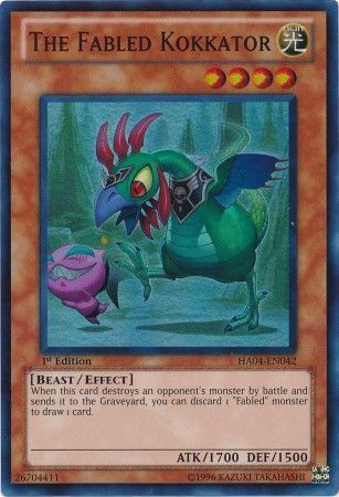 The Fabled Kokkator - HA04-EN042 - Super Rare 1st Edition Hidden Arsenal 4: Trishula&#39;s Triumph [HA04] 1st Edition Singles