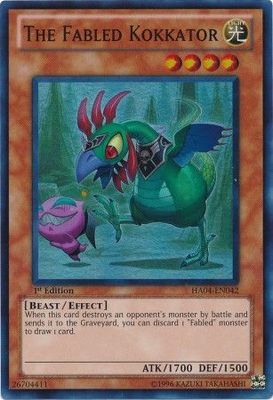 The Fabled Kokkator - HA04-EN042 - Super Rare 1st Edition Hidden Arsenal 4: Trishula&#39;s Triumph [HA04] 1st Edition Singles