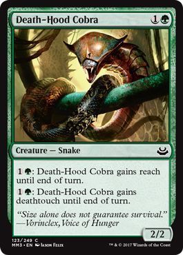 Death-Hood Cobra 123/249 Modern Masters 2017 Singles