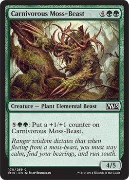 Carnivorous Moss-Beast 170/269 Magic 2015 (M15) Singles