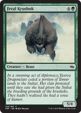 Feral Krushok 128/185 Fate Reforged Singles