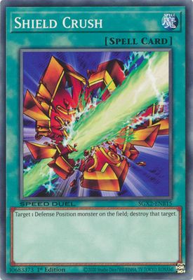 Shield Crush - SGX2-ENB15 - Common 1st Edition Speed Duel GX: Midterm Paradox Box Singles