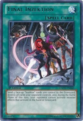 Final Inzektion - GAOV-EN060 - Rare 1st Edition Galactic Overlord 1st Edition Singles