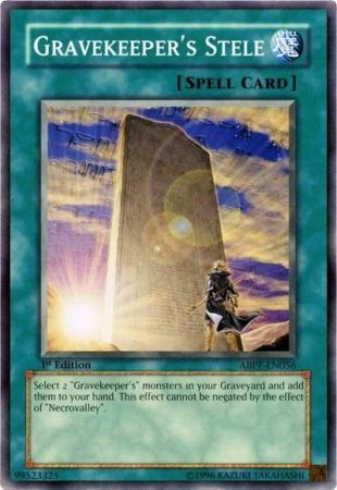 Gravekeeper&#39;s Stele - ABPF-EN056 - Common 1st Edition Absolute Powerforce [ABPF] 1st Edition Singles