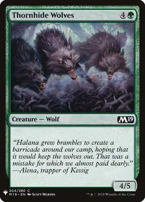 Thornhide Wolves 204/280- Magic 2019 (M19) Singles (Español)