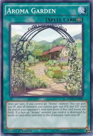 Aroma Garden - MP16-EN086 - Common 1st Edition Yu-Gi-Oh! 2016 Mega-Tins 1st Edition Singles