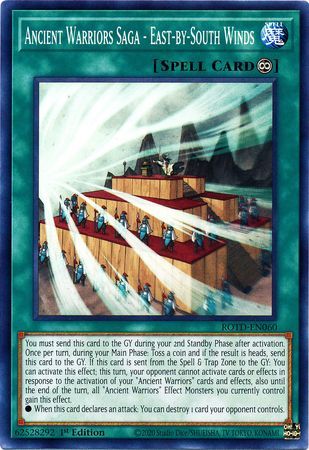Ancient Warriors Saga - East-by-South Winds - ROTD-EN060 - Common 1st Edition Rise of the Duelist [ROTD] 1st Edition Singles