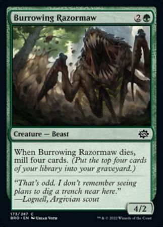 Burrowing Razormaw 173/287 The Brothers&#39; War Singles (Español)