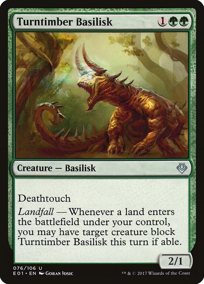 Turntimber Basilisk 076/106 - Archenemy: Nicol Bolas