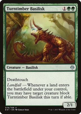 Turntimber Basilisk 076/106 - Archenemy: Nicol Bolas