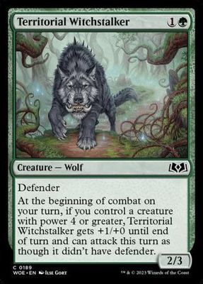 Territorial Witchstalker 0189 - Wilds of Eldraine Singles (Español)