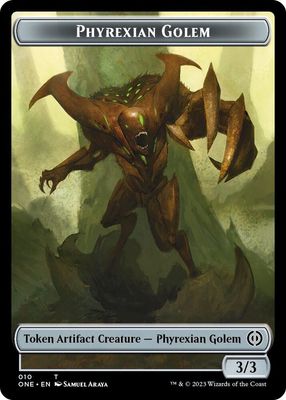 Phyrexian Goblin // Phyrexian Golem Double-Sided Token - Phyrexia: All Will Be One (ONE) Phyrexia: All Will Be One (Español)