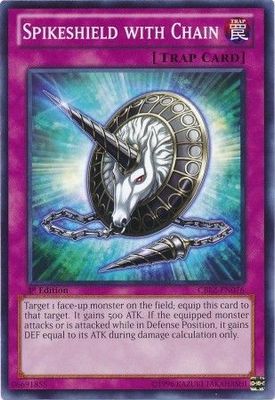Spikeshield with Chain - CBLZ-EN076 - Common 1st Edition Cosmo Blazer 1st Edition Singles