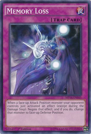 Memory Loss - MP14-EN045 - Common 1st Edition Yu-Gi-Oh! 2014 Mega-Tins Singles