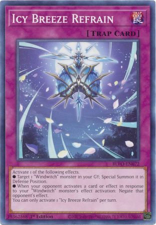 Icy Breeze Refrain - BLVO-EN072 - Common 1st Edition Blazing Vortex 1st Edition Singles (espano)
