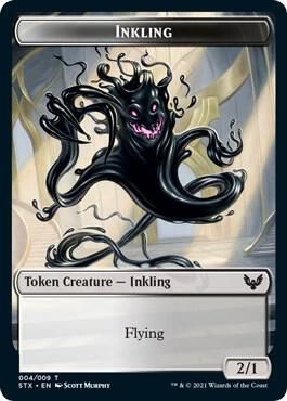 Inkling (4) // Treasure (7) Double-sided Token - Strixhaven: School of Mages (STX) Strixhaven: School of Mages