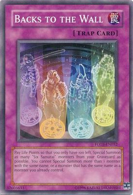 Backs to the Wall - FOTB-EN052 - Common Unlimited Force of the Breaker [FOTB] Unlimited Singles