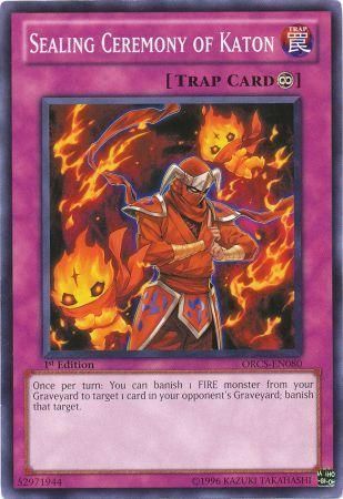Sealing Ceremony of Katon - ORCS-EN080 - Common 1st Edition Order of Chaos 1st Edition Singles