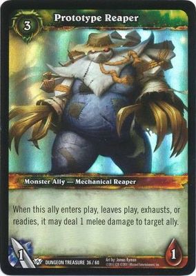 Prototype Reaper - Dungeon Treasure 36/60 - Common WoW: Dungeon Deck Treasure Pack Singles