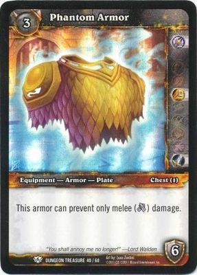 Phantom Armor - Dungeon Treasure 40/60 - Common WoW: Dungeon Deck Treasure Pack Singles
