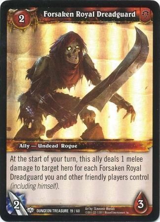 Forsaken Royal Dreadguard - Dungeon Treasure 19/60 - Common WoW: Dungeon Deck Treasure Pack Singles