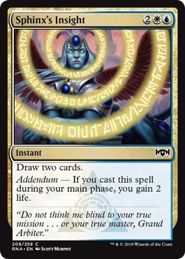 Sphinx&#39;s Insight 209/259 - Ravnica Allegiance Singles