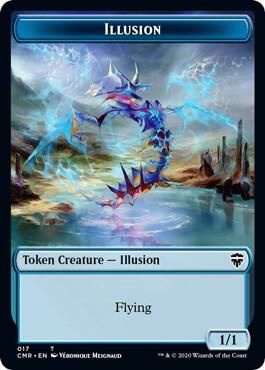 Illusion // Plant Double-Sided Token - Commander Legends (CMR) Commander Legends
