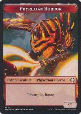 Phyrexian Horror Token 004 Phyrexia All Will Be One Singles