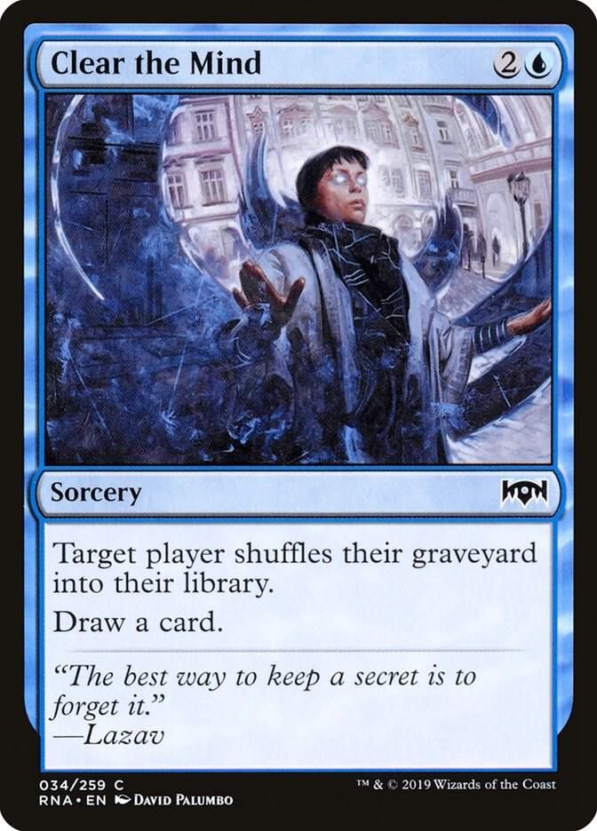 Clear the Mind 034/259 - Ravnica Allegiance (RNA)