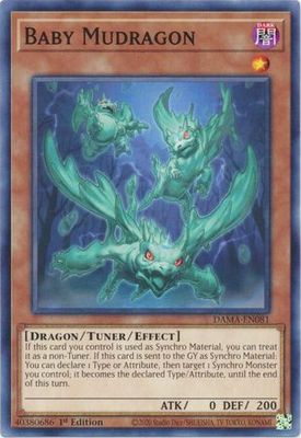 Baby Mudragon - DAMA-EN081 - Common 1st Edition Dawn of Majesty 1st Edition Singles (espanol)