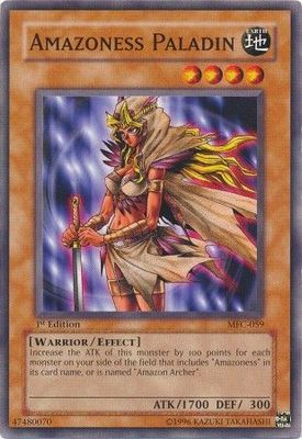 Amazoness Paladin - MFC-059 - Common 1st Edition Magician&#39;s Force [MFC] Singles