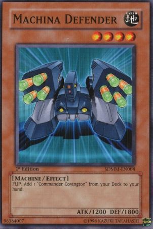 Machina Defender - SDMM-EN008 - Common 1st Edition Structure Deck: Machina Mayhem 1st Edition Singles