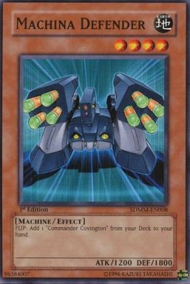 Machina Defender - SDMM-EN008 - Common 1st Edition Structure Deck: Machina Mayhem 1st Edition Singles